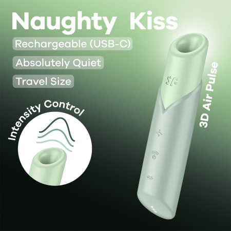 Вакуумний стимулятор Satisfyer Naughty Kiss - фото №6