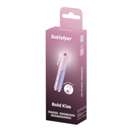 Вакуумний стимулятор Satisfyer Bold Kiss Violet - - фото №5