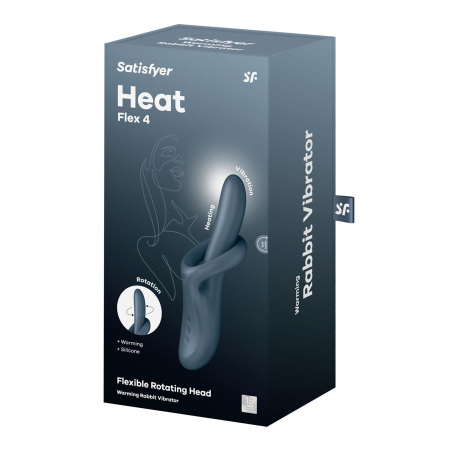 Вібратор Satisfyer Heat Flex 4 Grey №6