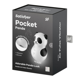 Вакуумний стимулятор з вібрацією Satisfyer Pocket Panda - - фото №7
