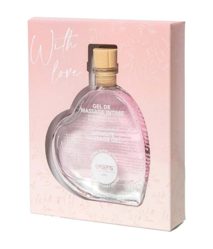 Масажний гель EXSENS With Love Cotton Candy 50 мл, розігрівальний, без цукру, їстівний - фото
