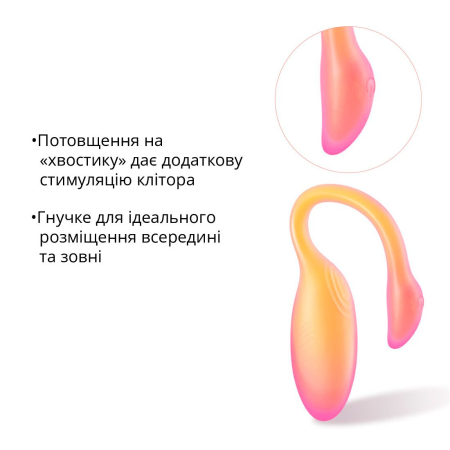 Смарт-віброяйце Magic Motion Flamingo Max Orange 2 в 1: віброяйце та тренажер Кегеля, 10 режимів - фото №22