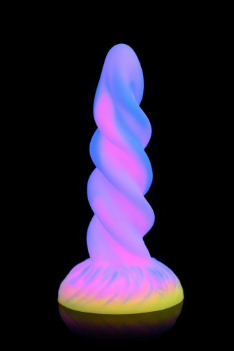 Фентезійний фалоімітатор Creature Cocks Glow-in-the-Dark Unicorn Dildo №5