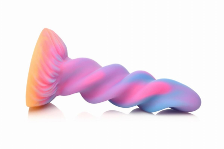 Фентезійний фалоімітатор Creature Cocks Glow-in-the-Dark Unicorn Dildo №3