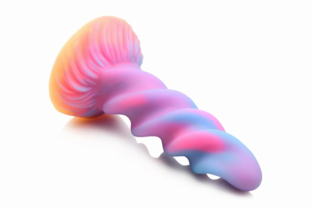 Фентезійний фалоімітатор Creature Cocks Glow-in-the-Dark Unicorn Dildo №2