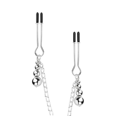 Затискачі для сосків та клітора Bedroom Fantasies: Nipple and Clitoris Clamps - Silver - фото №5