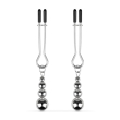 Затискачі для сосків Bedroom Fantasies: Nipple Clamps with Beaded Chain - Silver Затискачі для сосків Bedroom Fantasies: Nipple Clamps with Beaded Chain - Silver - фото №1