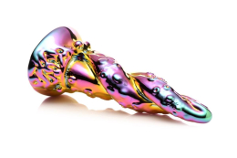 Фентезійний фалоімітатор Creature Cocks Enchanting Rainbow Glass Dildo - - фото №2
