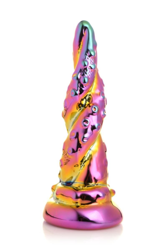 Фентезійний фалоімітатор Creature Cocks Enchanting Rainbow Glass Dildo - фото