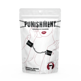 Наручники Punishment - Crystal Detail Handcuffs - Black - - фото №3