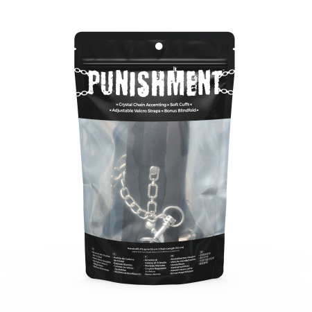 Наручники Punishment - Crystal Detail Handcuffs - Black №4
