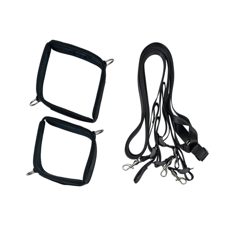 Розтяжка на ліжко Punishment - 5-Piece Bed Restraint Kit - Black №3