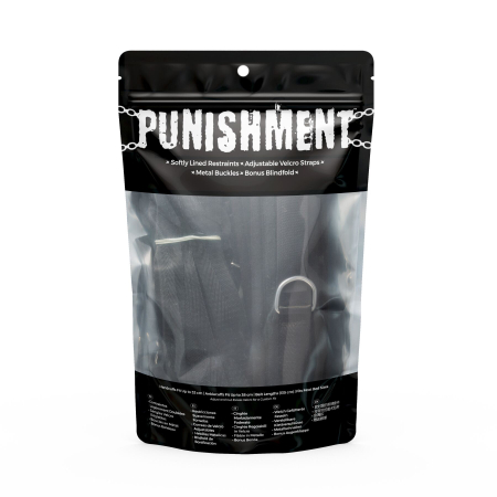 Розтяжка на ліжко Punishment - 5-Piece Bed Restraint Kit - Black №6