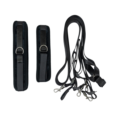 Розтяжка на ліжко Punishment - 5-Piece Bed Restraint Kit - Black №4