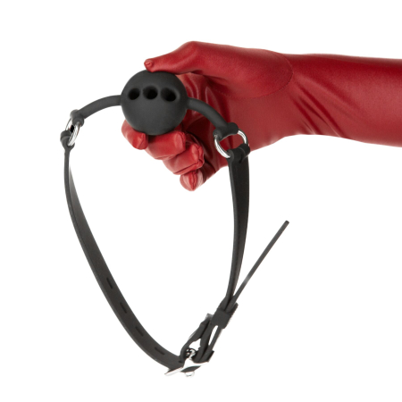 Кляп Punishment - Silicone Ball Gag - Black - фото №4