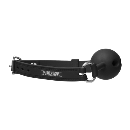 Кляп Punishment - Silicone Ball Gag - Black - фото №2