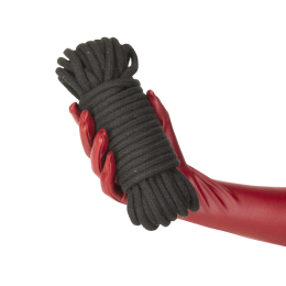 Мотузка для шибарі Punishment - Bondage Rope - Black - - фото №3