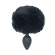 Анальна пробка з хвостом Punishment - Bunny Tail Silicone Anal Plug - Black Анальна пробка з хвостом Punishment - Bunny Tail Silicone Anal Plug - Black - фото №1
