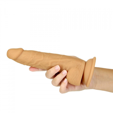Фалоімітатор Naked Addiction - 8? Silicone Dual Density Dildo Vanilla, віброкуля в подарунок - фото №3