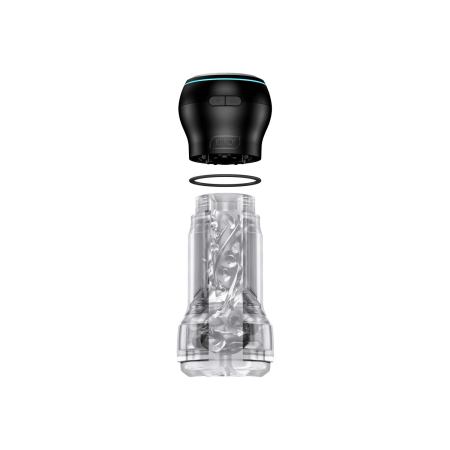 Мастурбатор Kiiroo Feel Pocket Crystal зі всмоктувальною інтерактивною насадкою PowerBlow Combo Set - фото №2