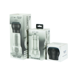 Мастурбатор Kiiroo Feel Pocket Crystal зі всмоктувальною інтерактивною насадкою PowerBlow Combo Set - - фото №9