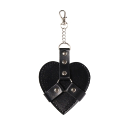 Брелок на карабіні для ключів Art of Chained Heart, Чорний - фото
