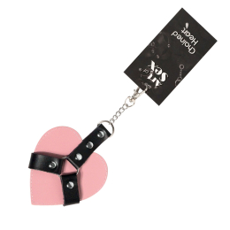 Брелок на карабіні для ключів Art of Chained Heart, Рожевий - - фото №2