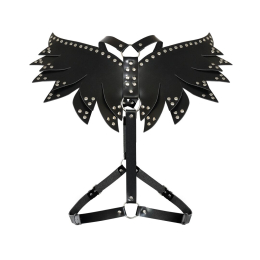 Жіноча портупея Art of Sex - Wings чорна XS-M, екошкіра - №6