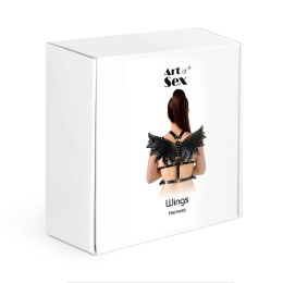 Жіноча портупея Art of Sex - Wings чорна XS-M, екошкіра - - фото №4