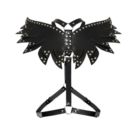 Жіноча портупея Art of Sex - Wings чорна L-2XL, екошкіра - фото №6