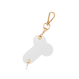 Брелок на карабіні для ключів Art of Fhallus, Білий - фото