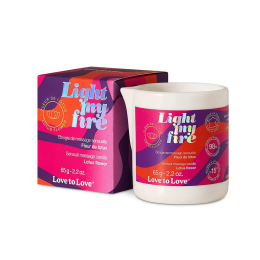Масажна свічка Love To Love LIGHT MY FIRE Lotus (65 мл) - фото
