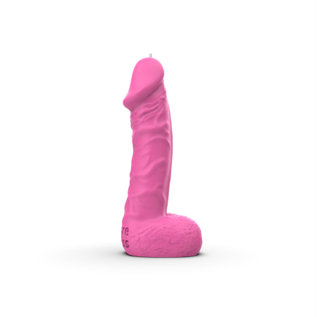 Свічка у вигляді члена Pure Bliss BIG Pink 18 см - фото