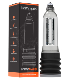 Гідропомпа Bathmate Hydromax 8 Clear, для члена довжиною від 15 до 20 см, діаметр до 5,5 см - - фото №2