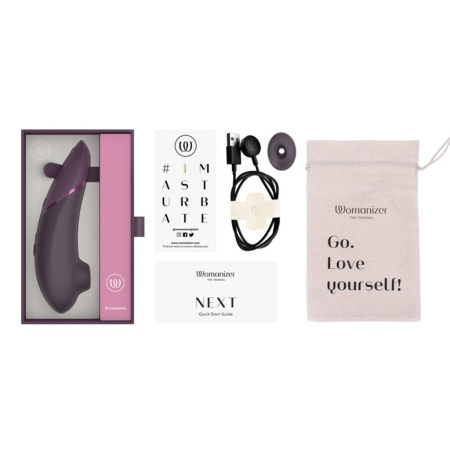 Вакуумний кліторальний стимулятор Womanizer Next Dark Purple - фото №6