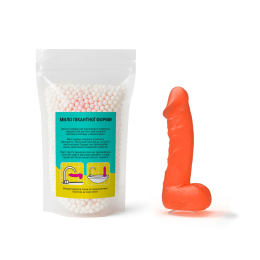 Мило у формі пеніса Чистий Кайф LARGE Orange, крафтове мило-член, натуральне - №4
