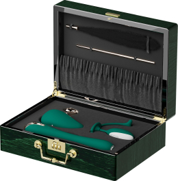 Набір Knight Jenay Pandora Box v2.0: вакуумний вібратор, вібратор, віброяйце, лоскітка та маска - - фото №2