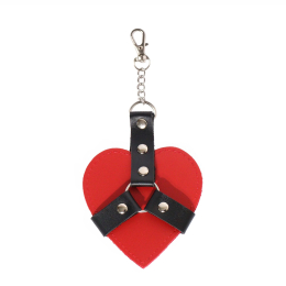 Брелок на карабіні для ключів Art of Sex Chained Heart, Червоний - - фото №2