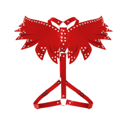 Жіноча портупея Art of Sex - Wings червона XS-M, екошкіра - - фото №4