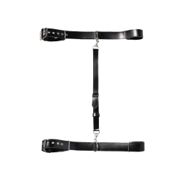 Бондажний набір Art of Sex - Michelle чорний, екошкіра - - фото №2