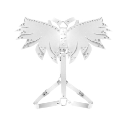 Жіноча портупея Art of Sex - Wings біла XS-M, екошкіра - - фото №3