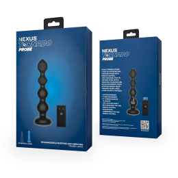 Анальний віброротатор Nexus Tornado Probe Edition Large, діаметр 4,5 см, вібрація + ротація, пульт ДУ - - фото №7