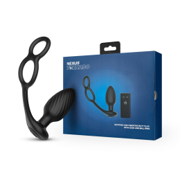 Анальна вібропробка Nexus Tornado Cock and Ball Ring обертання+вібрація, ерекційне кільце, пульт - №10