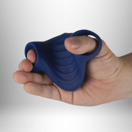 Мастурбатор Rocks Off Palm Blue, петлі для пальців, 10 режимів - фото №4