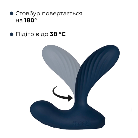Інтерактивний масажер простати та вібратор точки G Svakom Vick Neo 2, підігрів, поворот стовбура, пульт ДК - фото №5