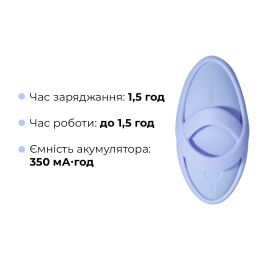 Смарт-вібратор для клітора Svakom Echo 2 Sky Blue, підігрів до 38 °C, знімна насадка на палець - - фото №7