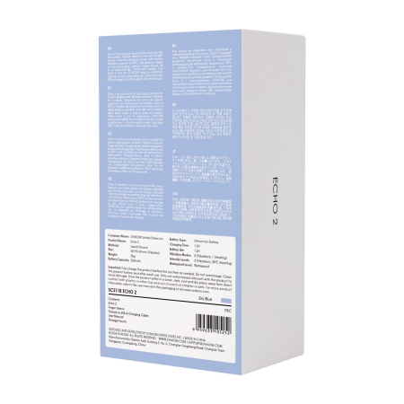 Смарт-вібратор для клітора Svakom Echo 2 Sky Blue, підігрів до 38 °C, знімна насадка на палець - фото №11