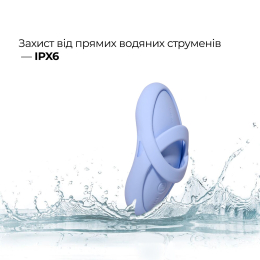 Смарт-вібратор для клітора Svakom Echo 2 Sky Blue, підігрів до 38 °C, знімна насадка на палець - - фото №8