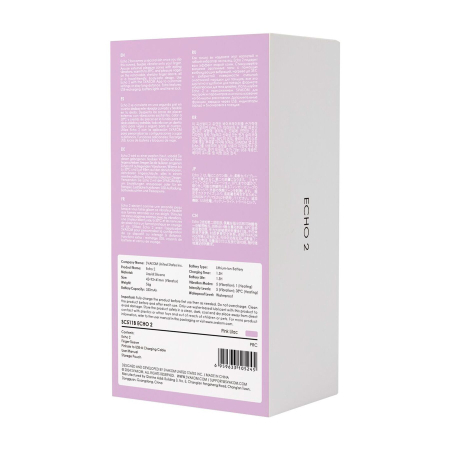 Смарт-вібратор для клітора Svakom Echo 2 Pink Lilac, підігрів до 38 °C, знімна насадка на палець - фото №11