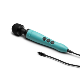 Вібромасажер DOXY3 USB-C Massager TURQUOISE, кабель USB-C, регульована інтенсивність, компактний - фото